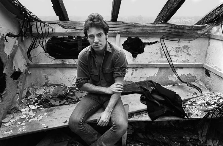 Bruce Springsteen in Burned Building, 1978 - Morrison Hotel Gallery