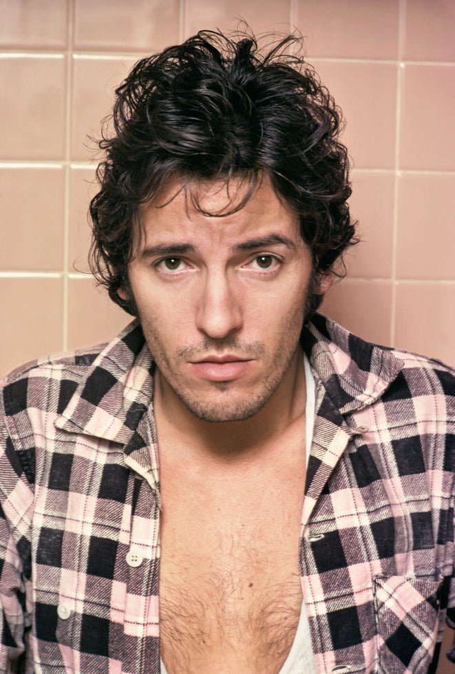 Bruce Springsteen Portrait against Tile 3, 1978 - Morrison Hotel Gallery
